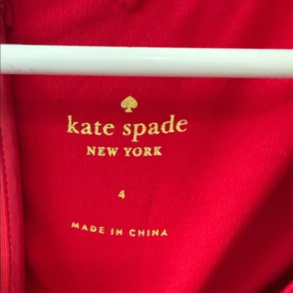 Kate Spade Red Scalloped Dress - Picture 2 of 10